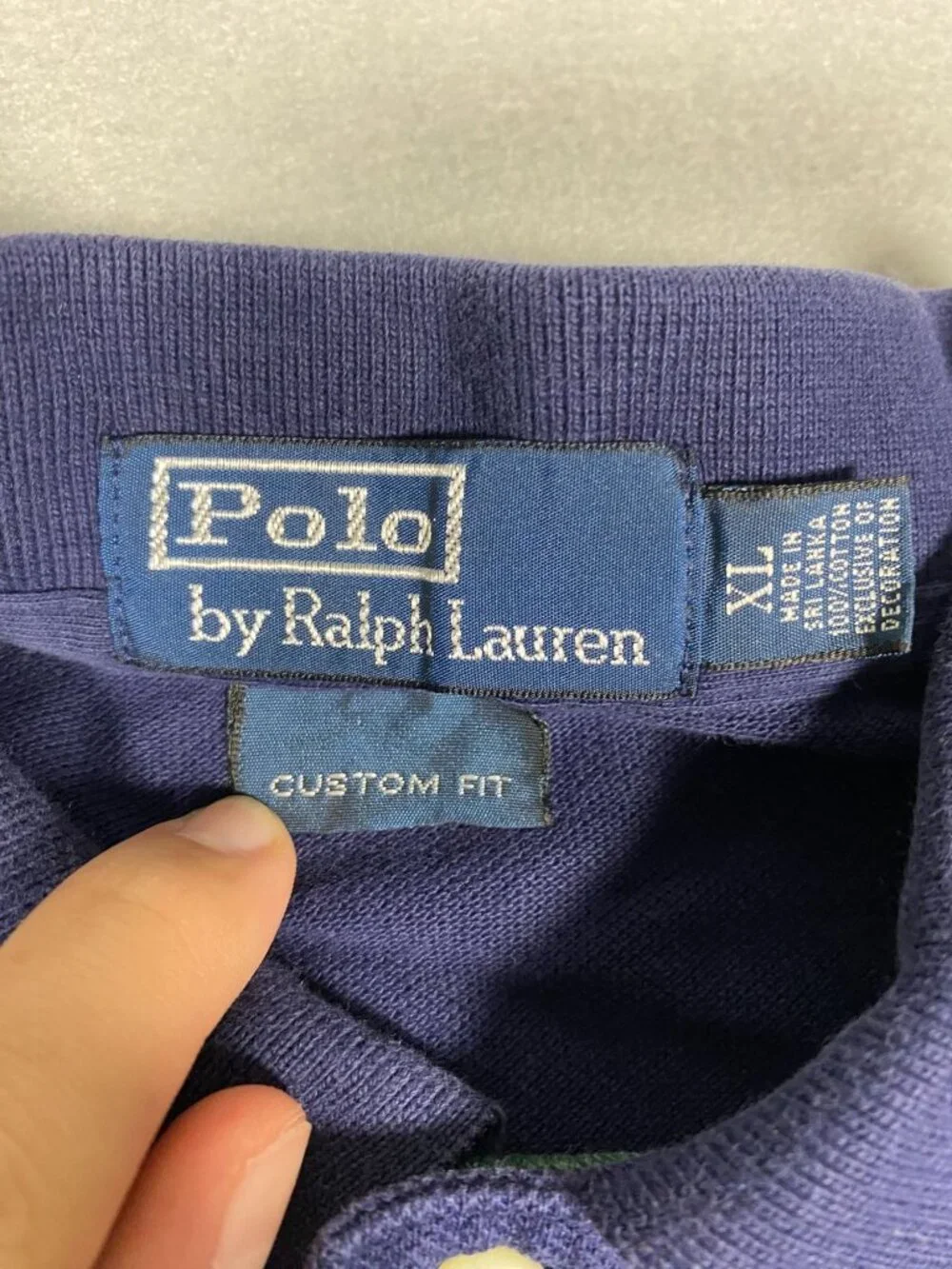 Polo Ralph Lauren Mens Custom Fit Polo Shirt XL Colorblock Yellow/Green/Navy